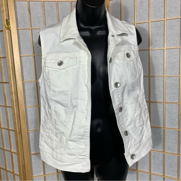 Merona White Jeans Vest - Picture 9 of 9